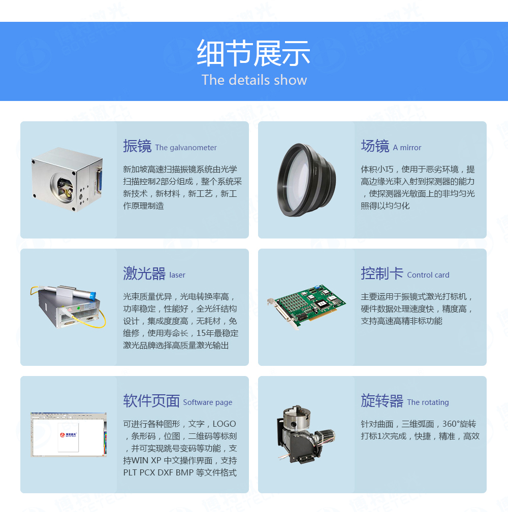 光纖激光打標機配置